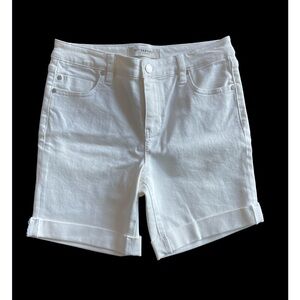 Liverpool Los Angeles white Deniem Stretch shorts waist 28 size 6